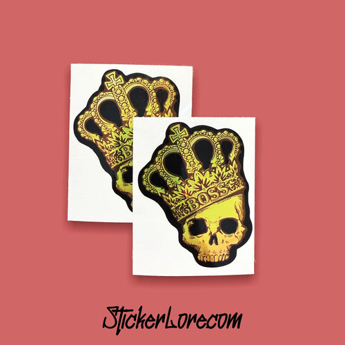Crown Foil (2 PACK) Vinyl Sticker